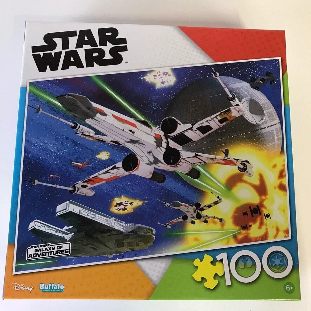 Star Wars Galaxy of Adventures 100 Piece Jigsaw Puzzle Buffalo Games X-Wing